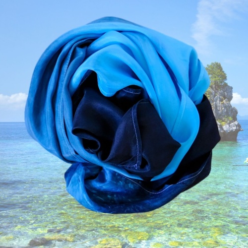 JagBag Large Silk Beach Wrap - Midnight